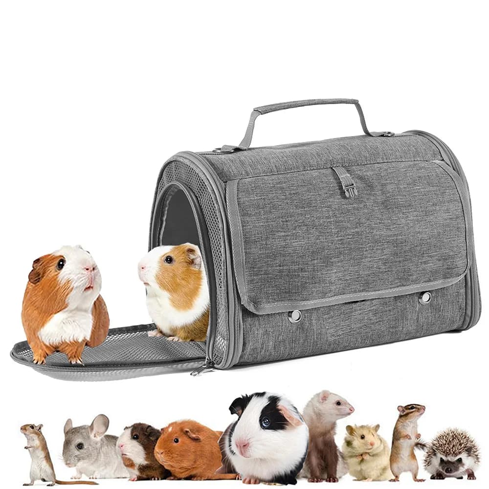 Zaino da viaggio per uccelli medio trasparente per pappagalli, gabbia per animali da esterno ventilata portatile, piccione, criceto, talpa, piccolo animale