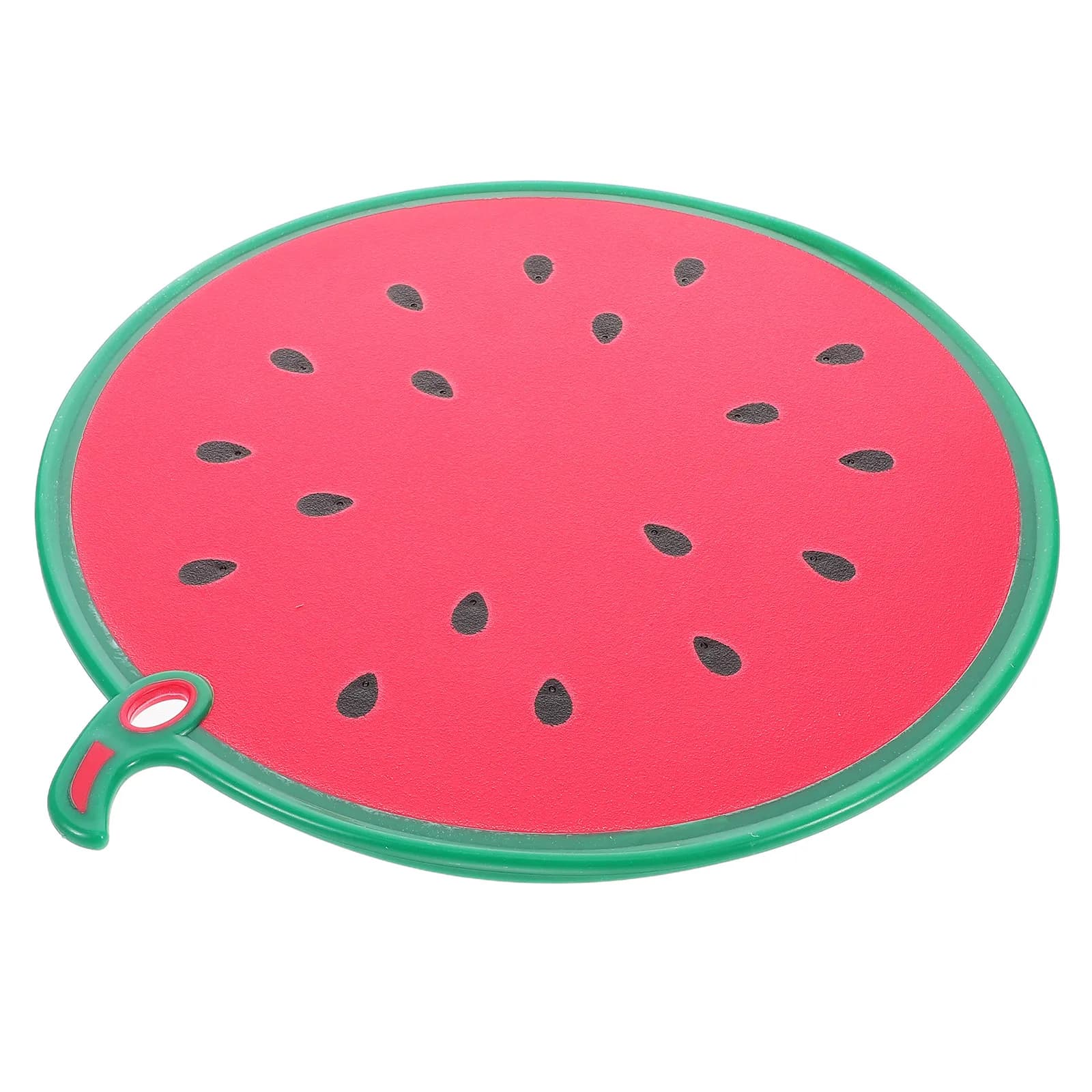 Tagliere a forma di anguria in plastica, multiuso, portatile, con scanalatura per succhi, per frutta, verdura e alimenti