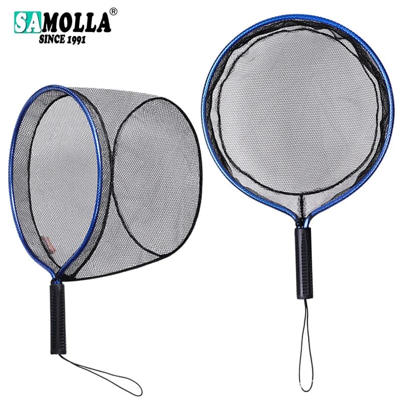 Reti da pesca portatili a mano Rete da lancio a rete ultraleggera in lega di alluminio resistente all'usura per accessori da pesca in barca da pesca a mosca