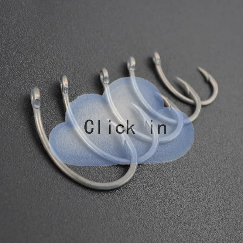 Hirisi 50 pieces hooks in canned multi-type spinach hooks for carp fishing equipment