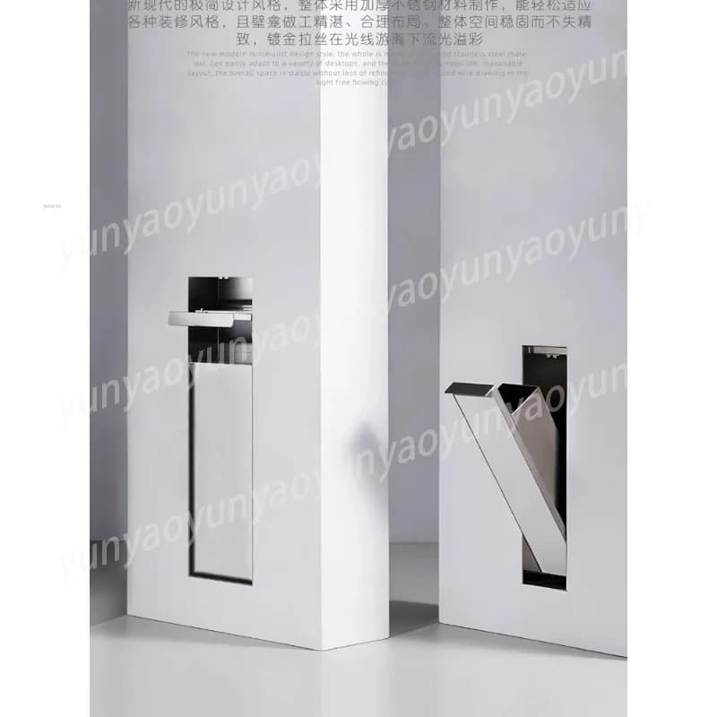Built-in Toilet, Niche Trash Can, Toilet Built-in Stainless Steel Rack, Custom Hidden Hand Tissue Box