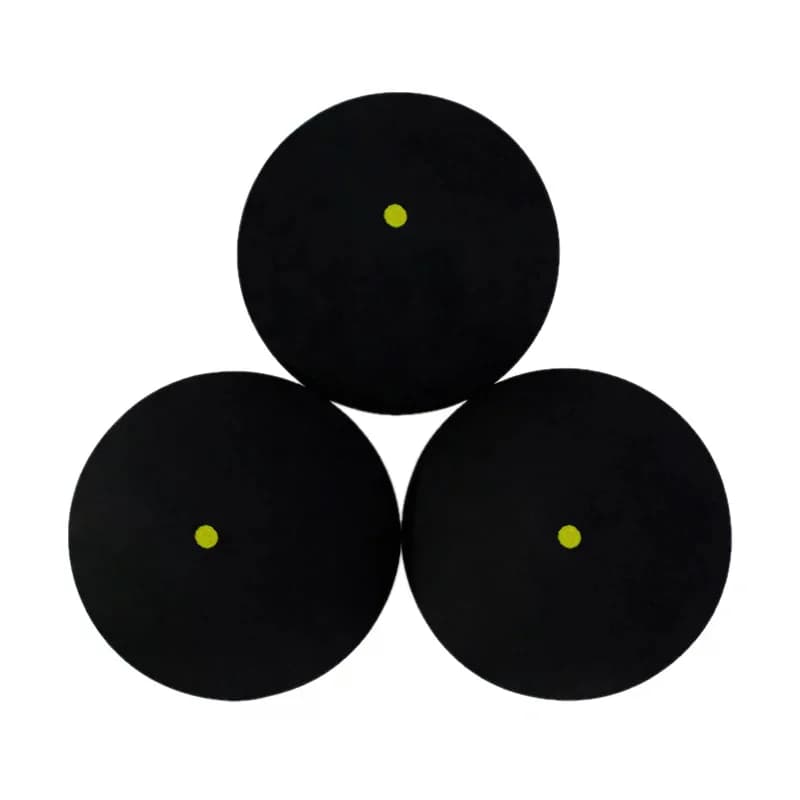 Palla da squash in gomma per racchetta da squash, con punto rosso e punto blu, ad alta velocità, per principianti o accessori da allenamento