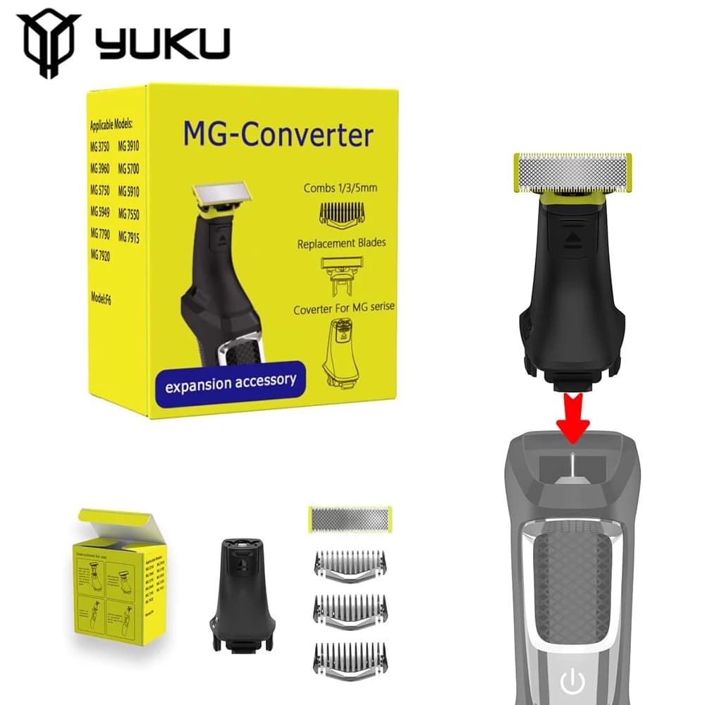 Lame di ricambio per rasoio YUKU compatibili con Philips Norelco Multigroom 3000 5000 7000 9000 Series Barba elettrica Trimmer