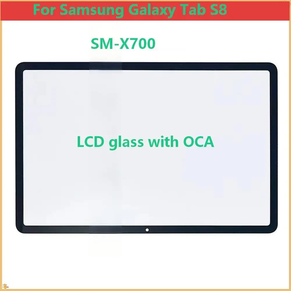 NUOVO Pannello Touch Screen A+ per Samsung Galaxy Tab S8 SM-X700, Vetro Esterno Frontale con OCA