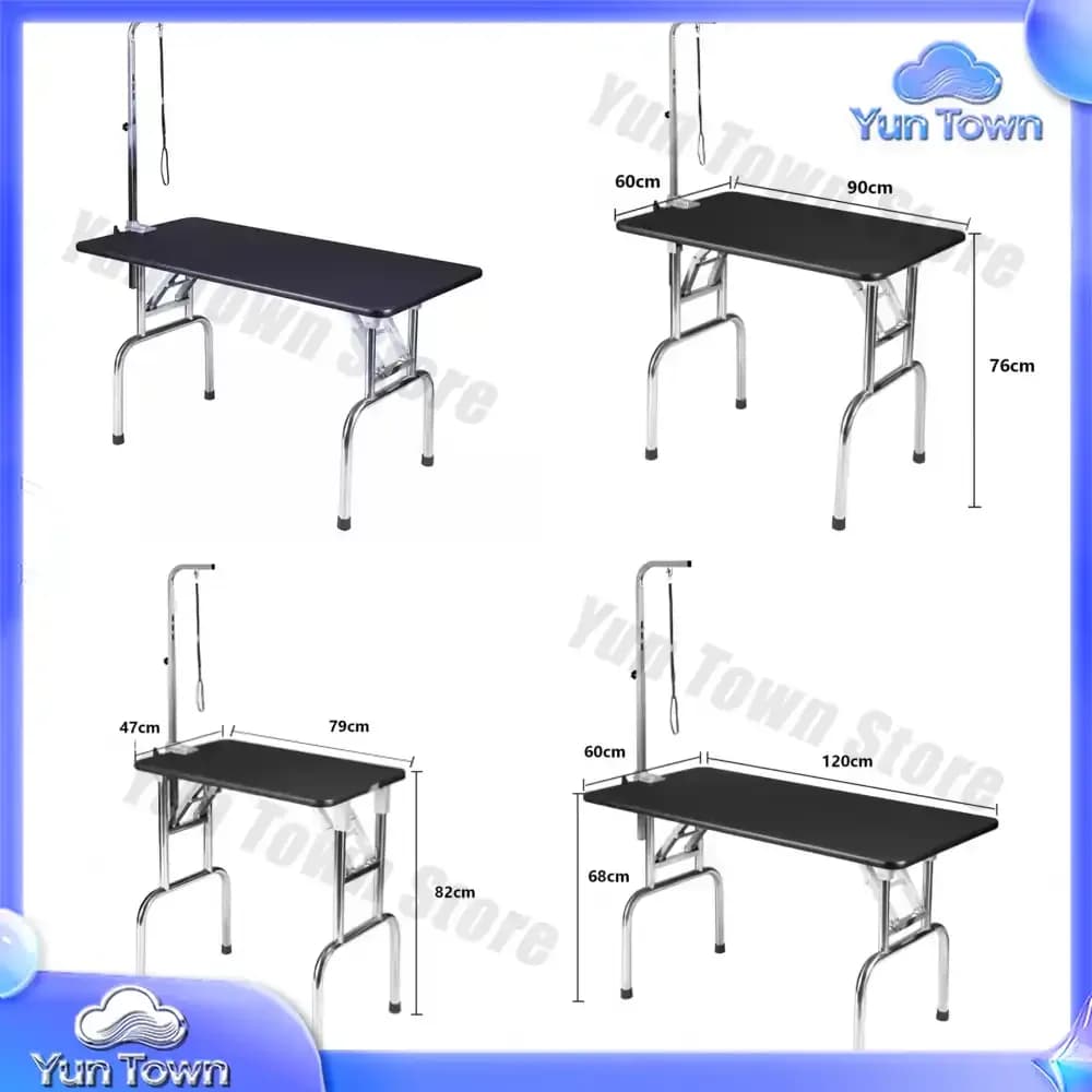 Stainless steel pet grooming table, dog foldable table, pet supplies, pet portable grooming table, dog grooming
