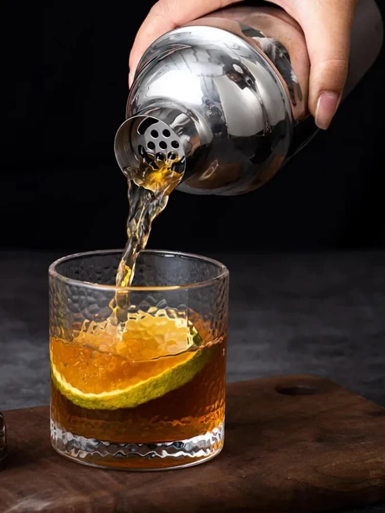1 pezzo di shaker per cocktail in acciaio inossidabile, strumenti per barista, kit per barista, miscelatore per bevande Boston Martini Sharker