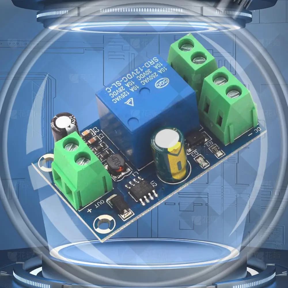 Modulo di Conversione Automatica di Emergenza DC 12V-48V Scheda Controllore Alimentazione Batteria con Interruzione di Emergenza