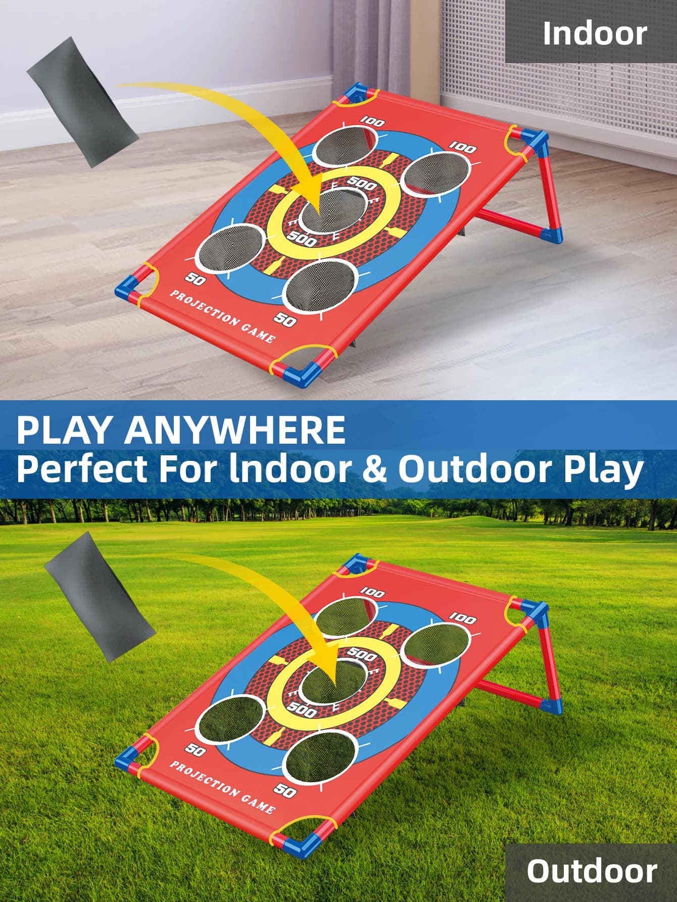 Set sacco di sabbia portatile Target giochi all'aperto bersaglio pieghevole giocattoli sportivi genitori bambini borse da lancio tavola da gioco