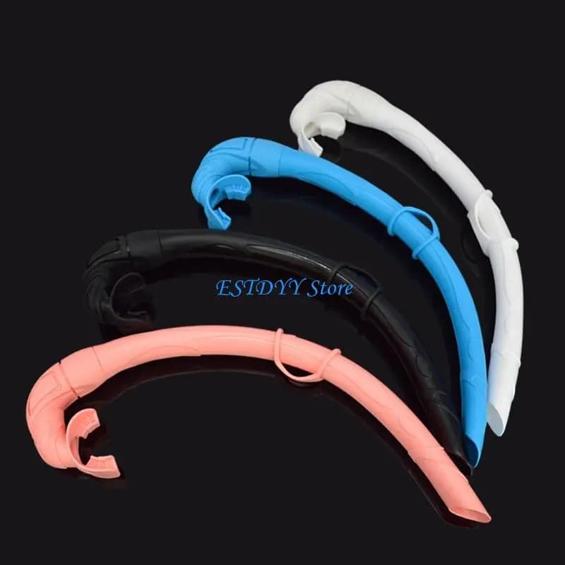 G6DE Tubo per boccaglio in silicone Tubo unisex arrotolabile per boccaglio Tubo per respirazione bagnata Attrezzatura da nuoto
