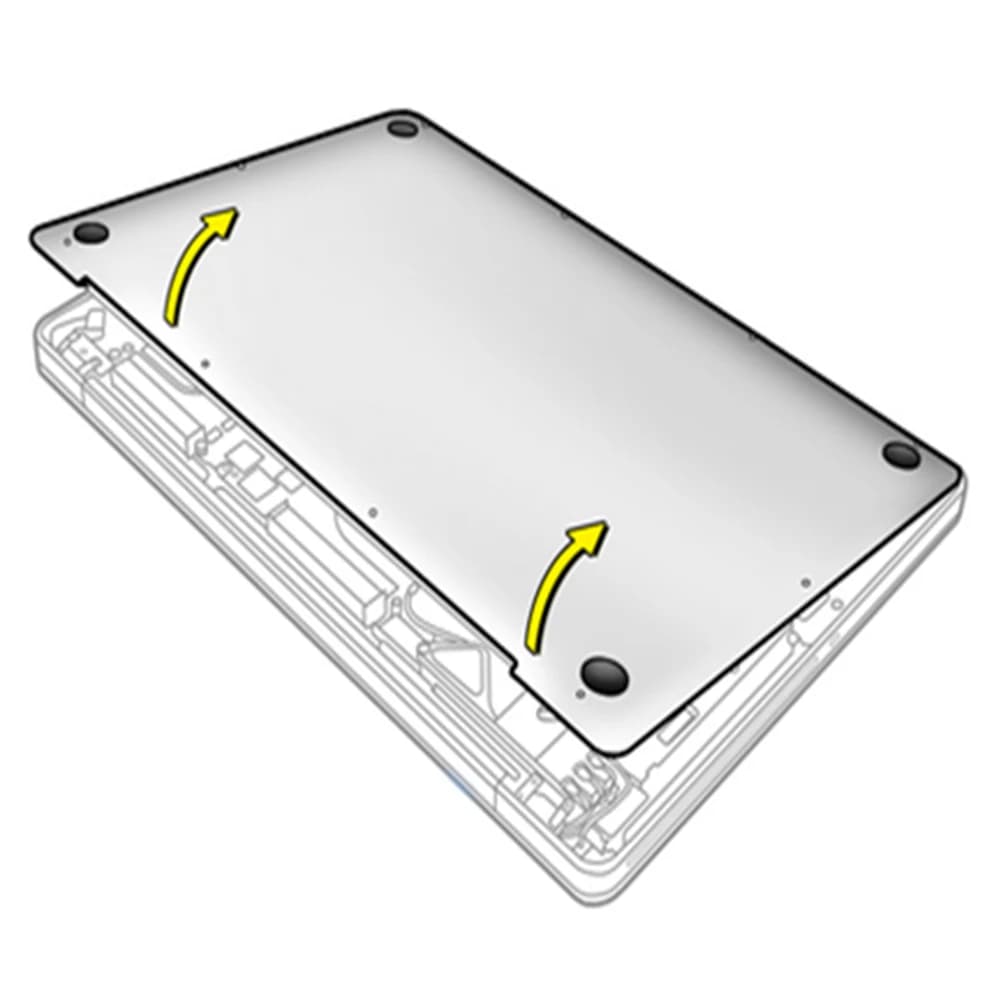 4 Pezzi Piedini in Gomma OEM per Base Inferiore, Supporto in Gomma Nero di Ricambio per MacBook Pro
