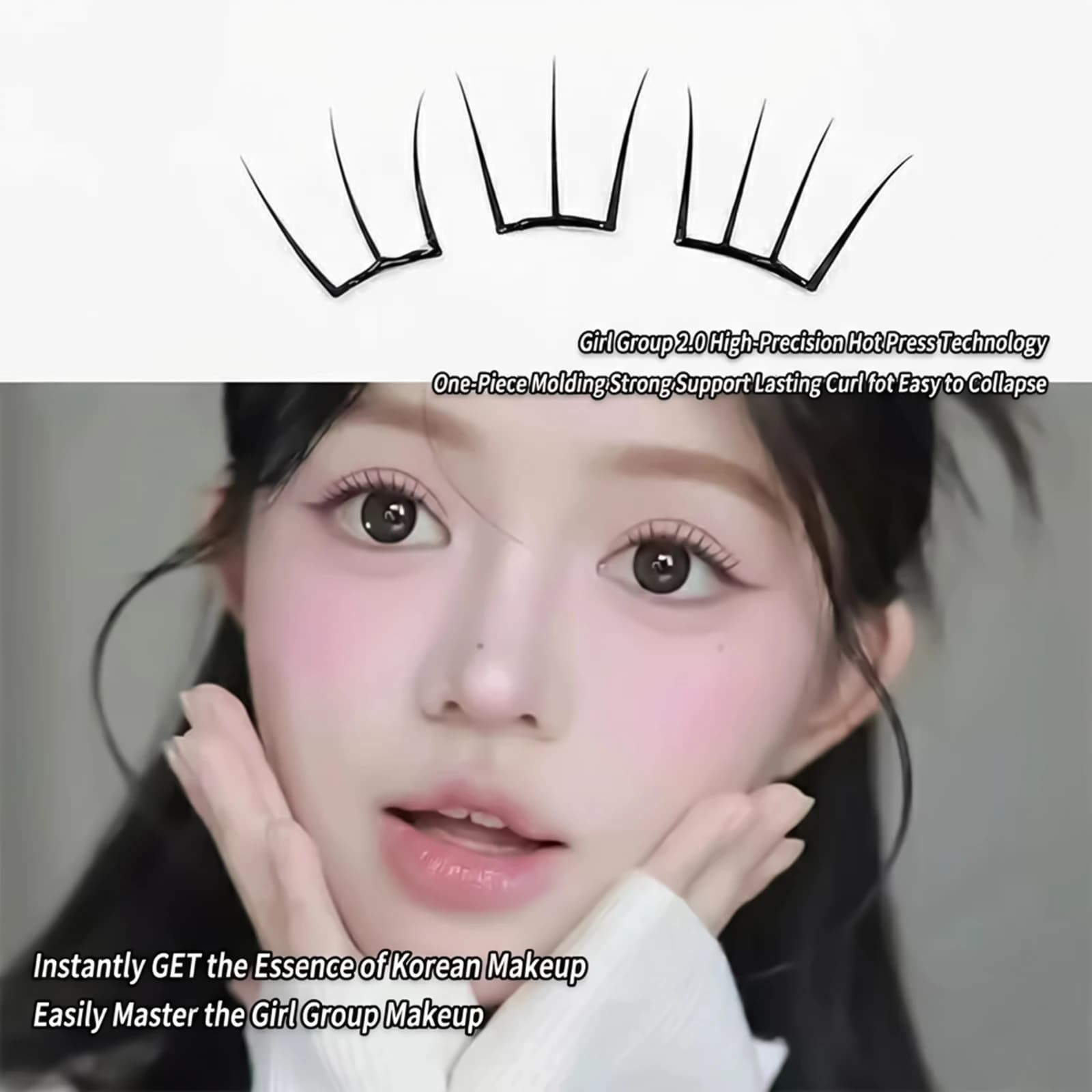 Extension DIY Eyelashes Thin Cat Claw Effect, Lightweight and comfortable fake eyelashes with natural appearance, pressure eyelashes for woman