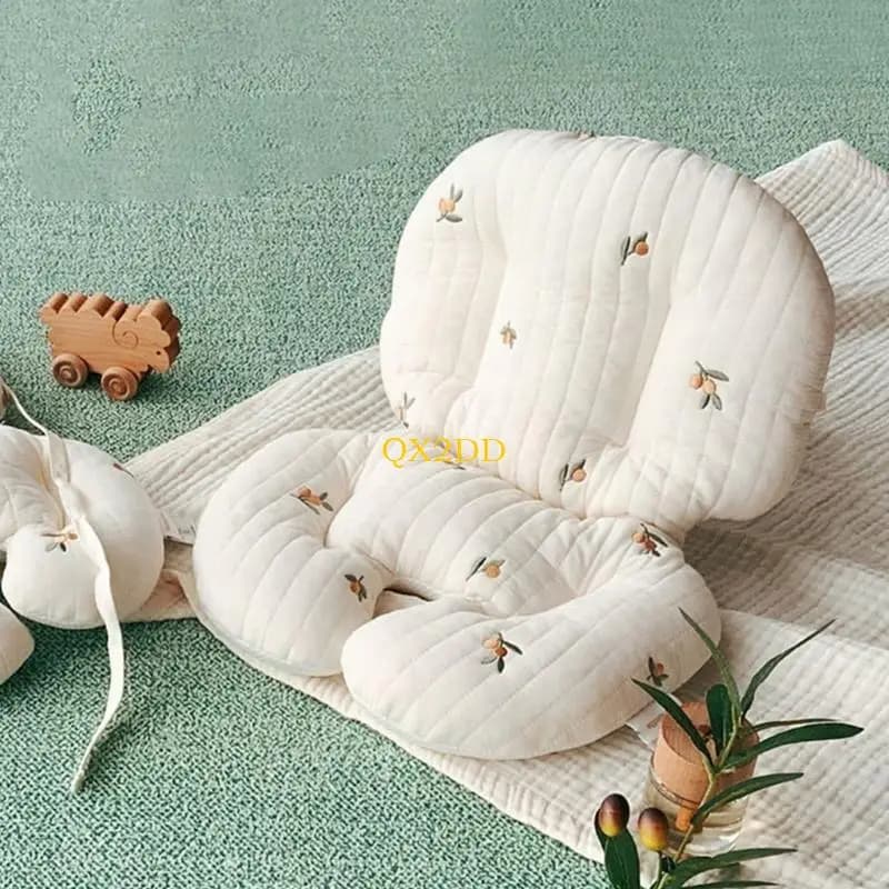 QX2D Cuscino per seggiolone morbido e traspirante Cuscino per seggiolone per sedia da pranzo per bambini con stampa cartoni