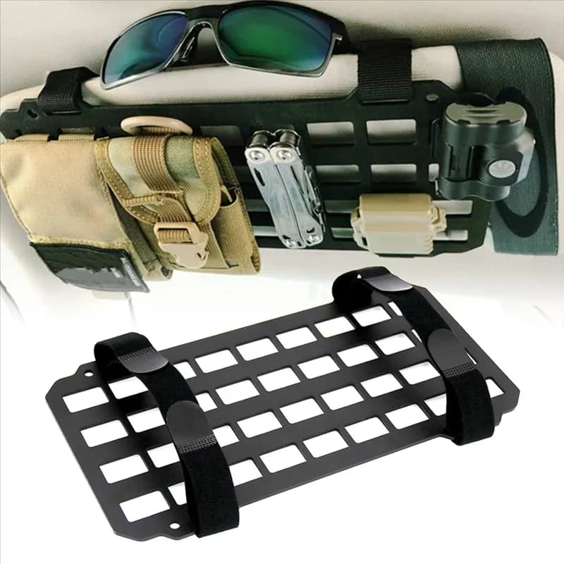 Pannello organizer Molle rigido per visiera parasole per auto di precisione per accessori per zaino Porta ingranaggi Sacchetti Molle Strumenti EDC