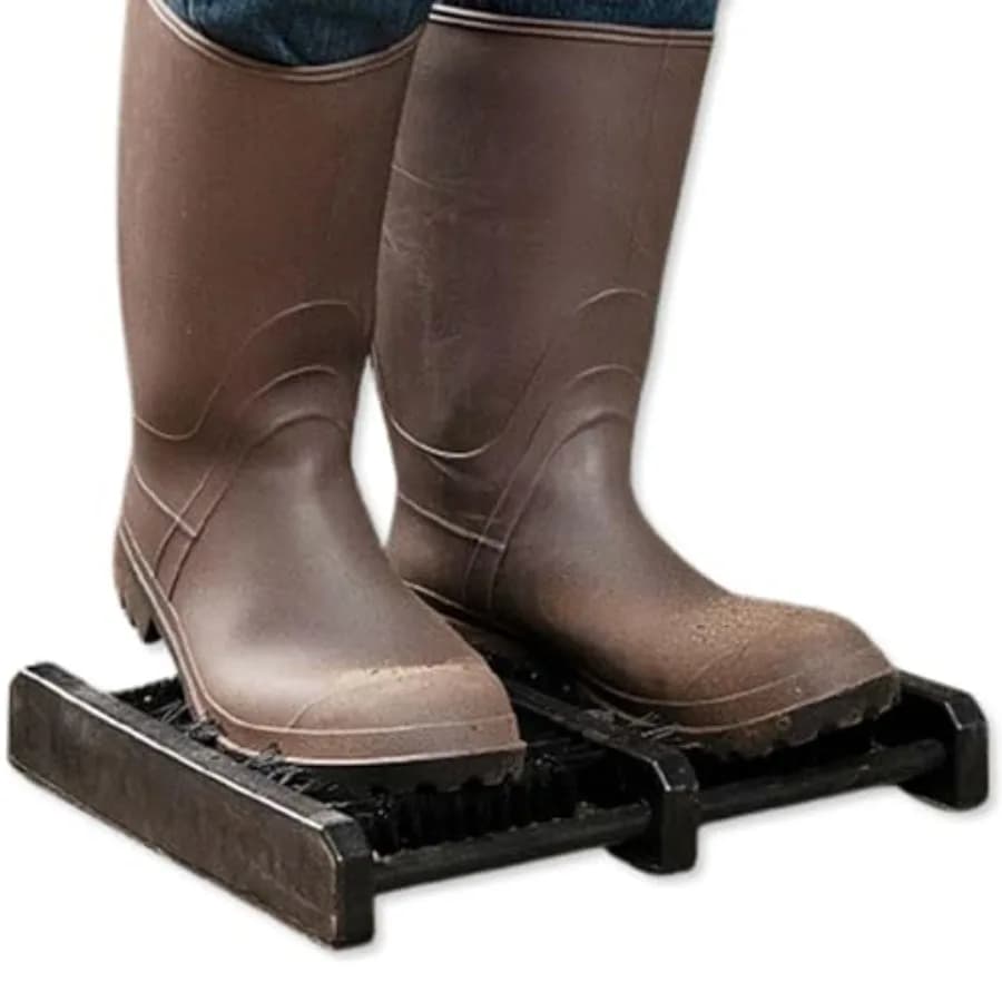Spazzola per la pulizia delle scarpe da esterno per la rimozione efficace di sporco e fango da scarpe da trekking, calzature da campeggio e scarpe da lavoro.
