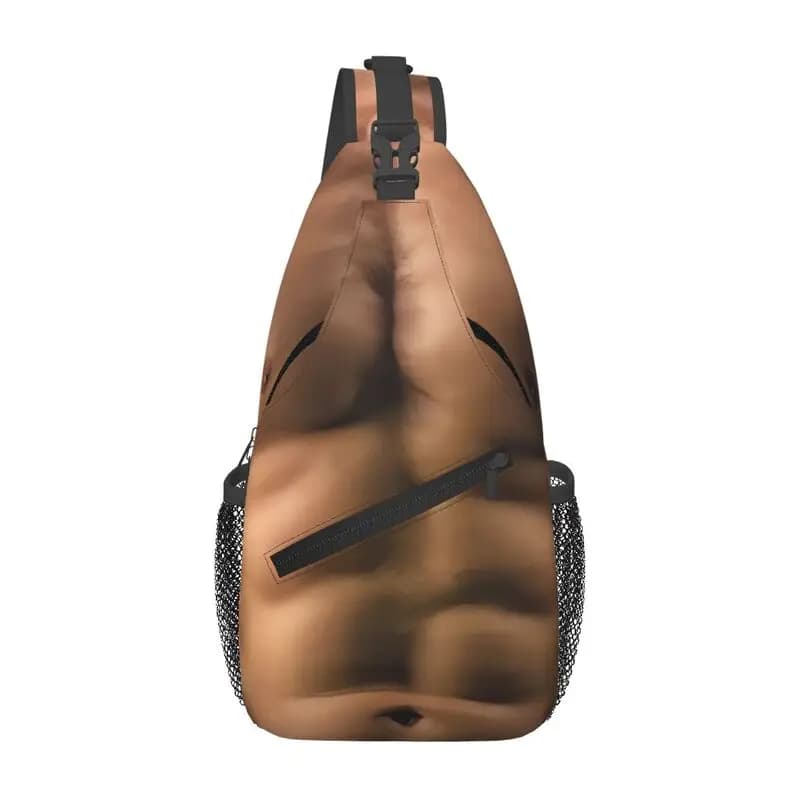 Borsa a tracolla in ABS personalizzata Muscle Man da 6 pezzi per viaggiare Zaino a tracolla da uomo