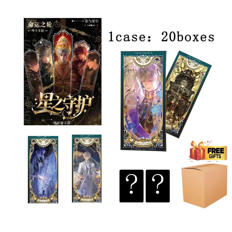 Set di carte dei tarocchi Love And Deepspace 75x168mm 400 opere d'arte Edizione da collezione di fogli olografici