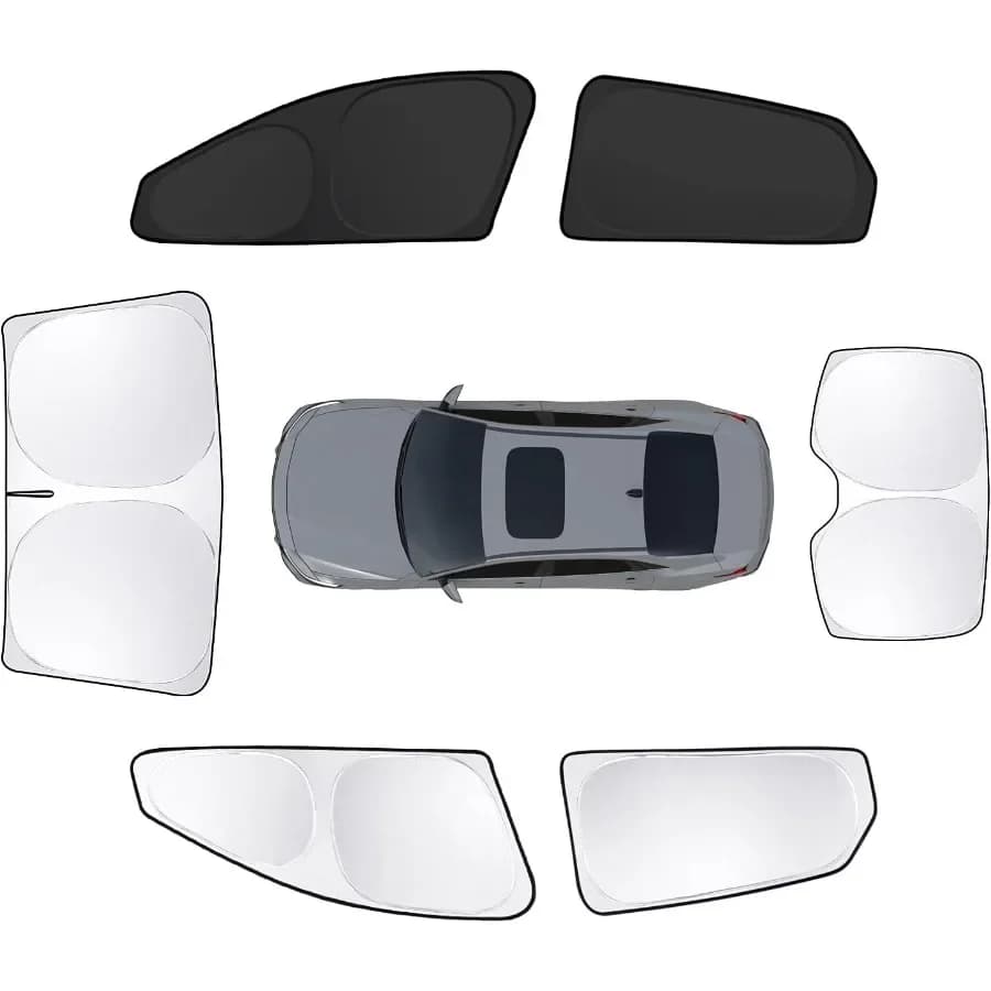 6 pezzi parasole per finestrino per Elantra 20212024 2025 accessori parabrezza laterale posteriore parasole completo visiera parasole blocco UV privacy