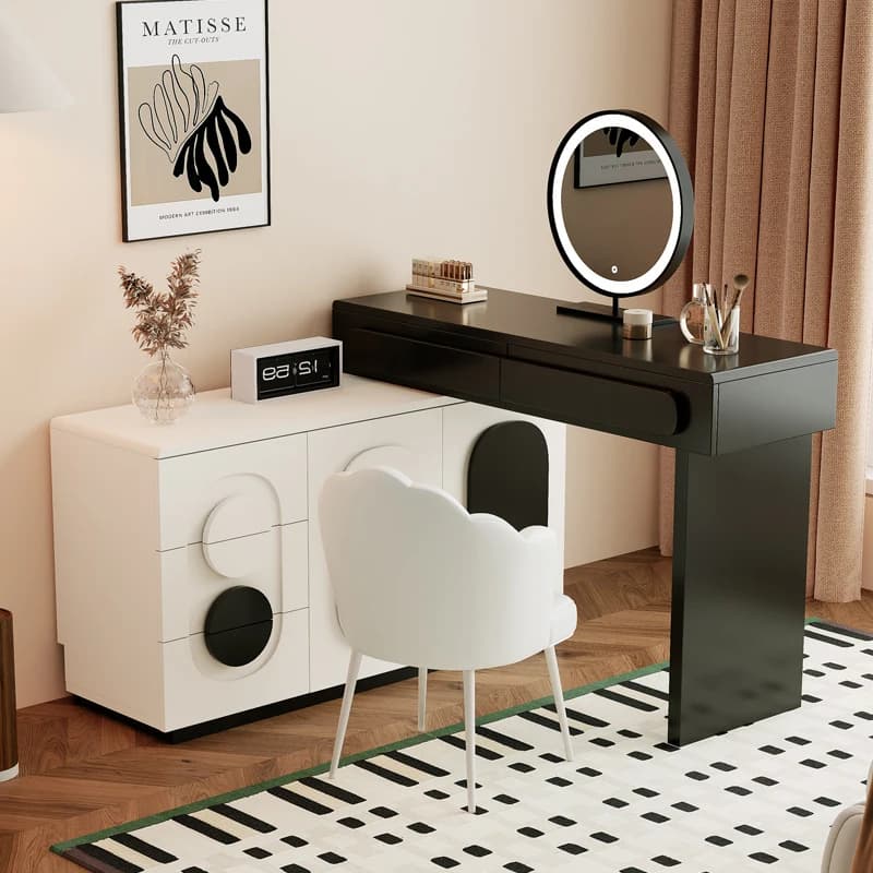 Vanity per trucco moderno in legno Abito semplice Tavolo per armadietto Camera da letto Consolle economiche Tocador Maquillaje Mobili per la casa
