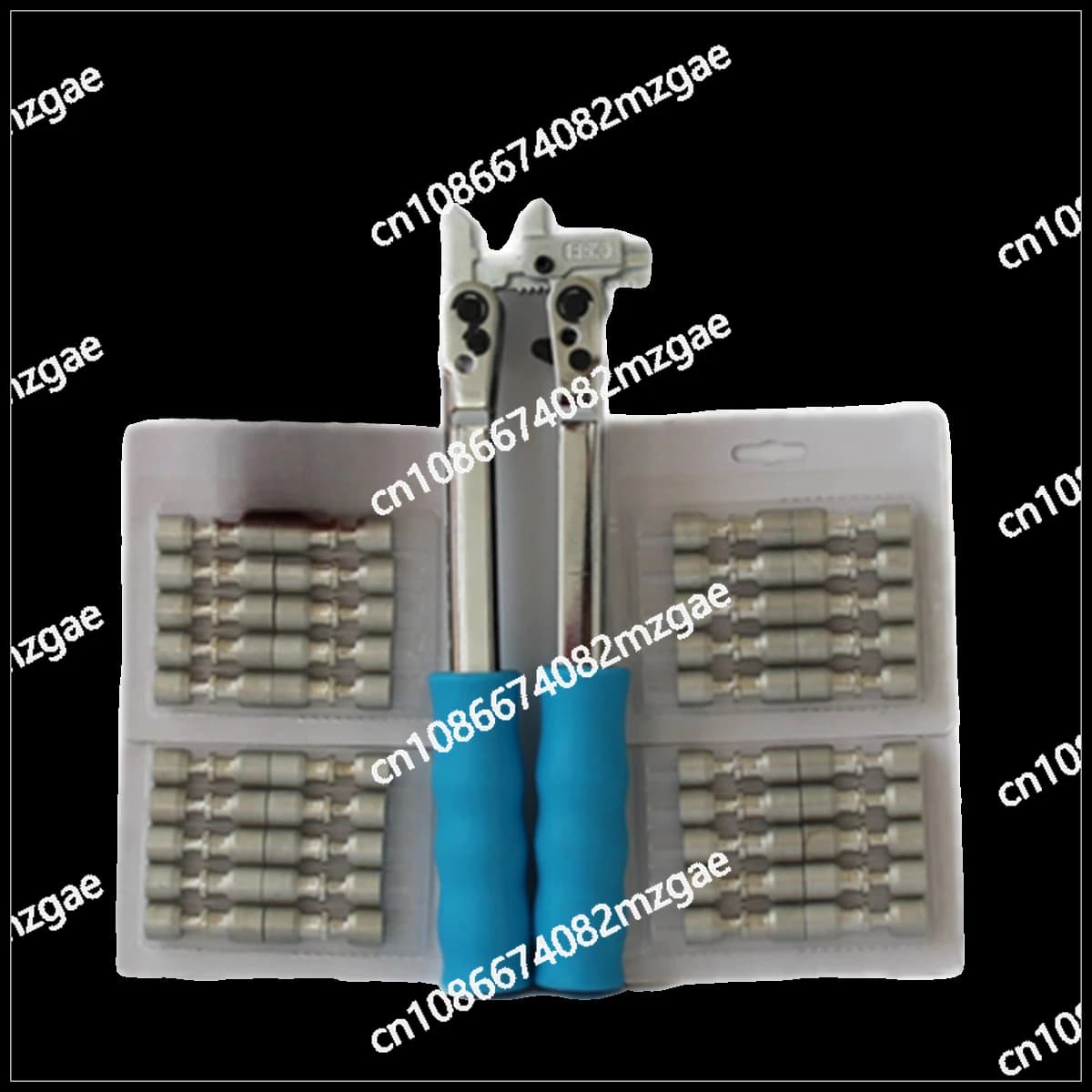Set di strumenti per la riparazione del frigorifero senza saldatura Pinza per pressa sigillante per anelli compositi con anello di bloccaggio da 50 pezzi 80 pezzi