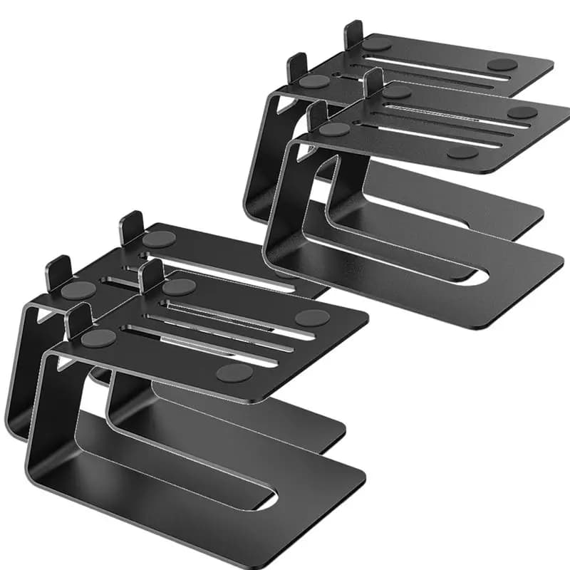 2026 New supports for table loudspeakers, 2 pairs, study monitor reservoir with damaging vibration bearing and 5 ° Tilt design improves