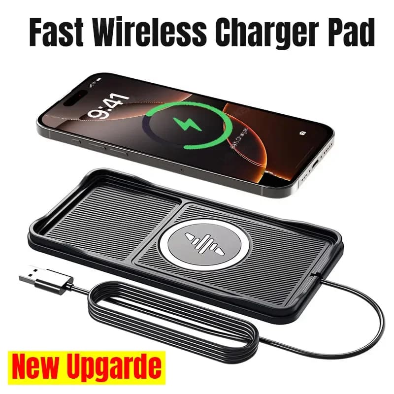USB base cable for car wireless charger for iPhone 16 15 14 13 12 Pro Max Samsung Xiaomi Airpods Pro 2 LG Fast charging station