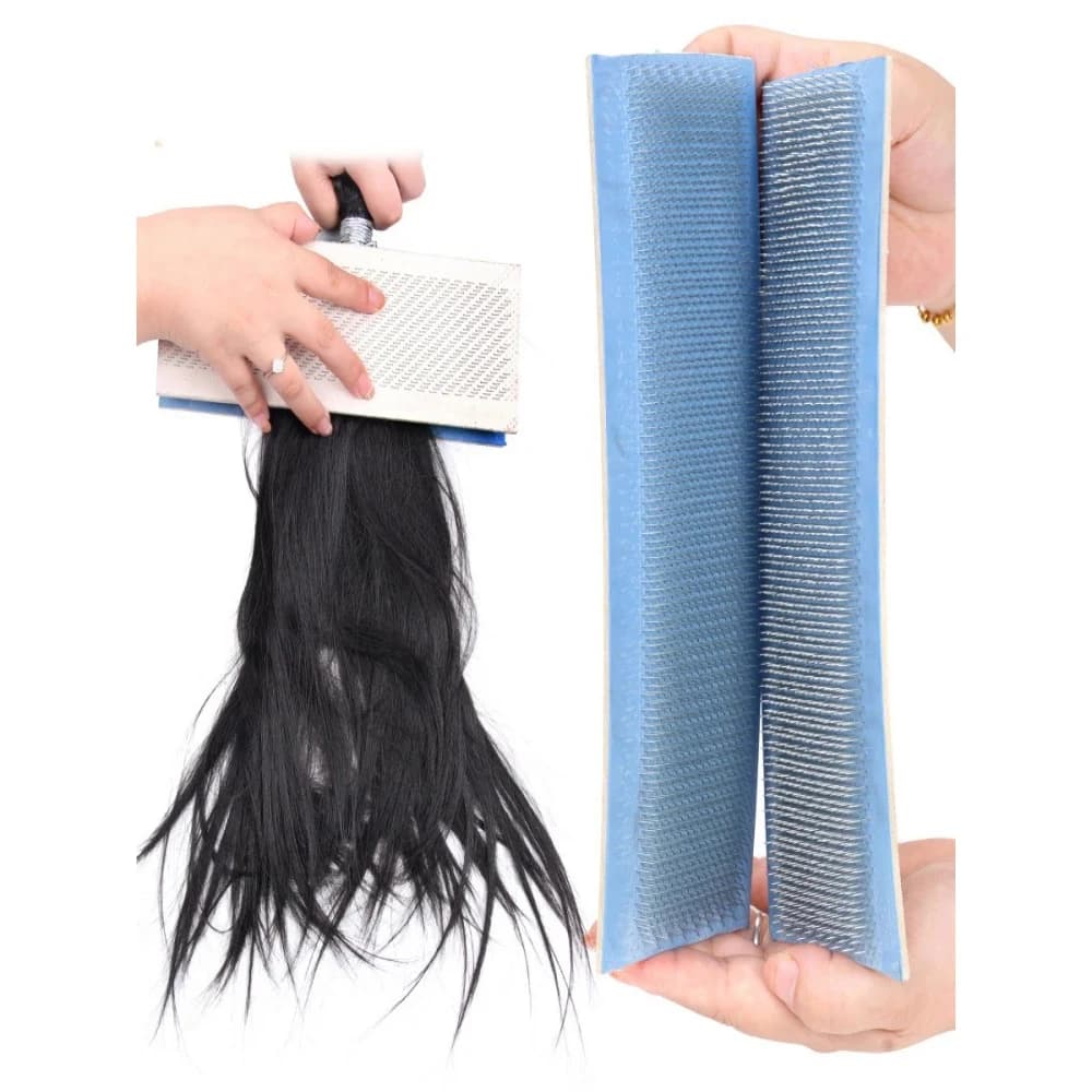 Tappetino per l'organizzazione di extension per capelli, tappetino per extension all'ingrosso, strumento economico per stirare i capelli 24*9cm
