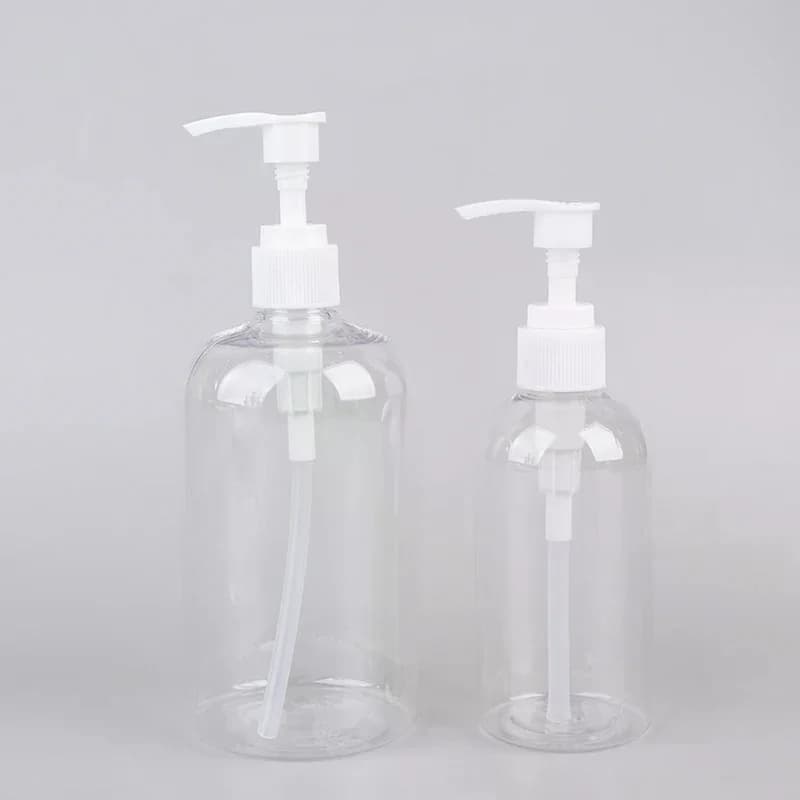 200-500ml Portable Empty Pump Dispenser Bottles Cylinder Shampoo Lotion Durable Refillable Containers For Liquid Soap