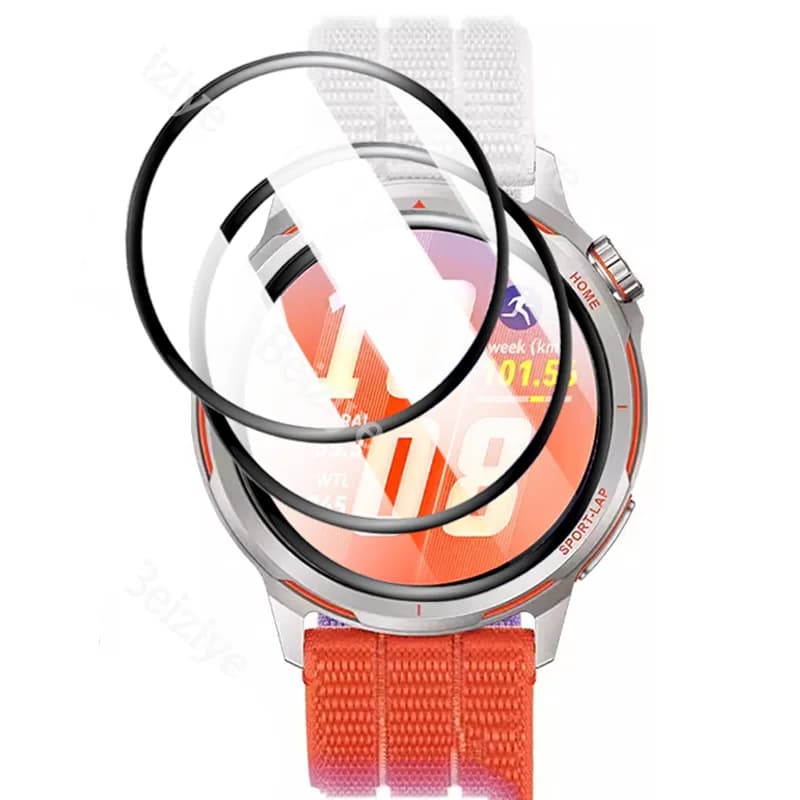 Pellicola protettiva curva HD con bordo nero da 1-4 pezzi per Huawei Watch GT Runner 2 Protezione antigraffio per schermo GT Runner 2 Accessori