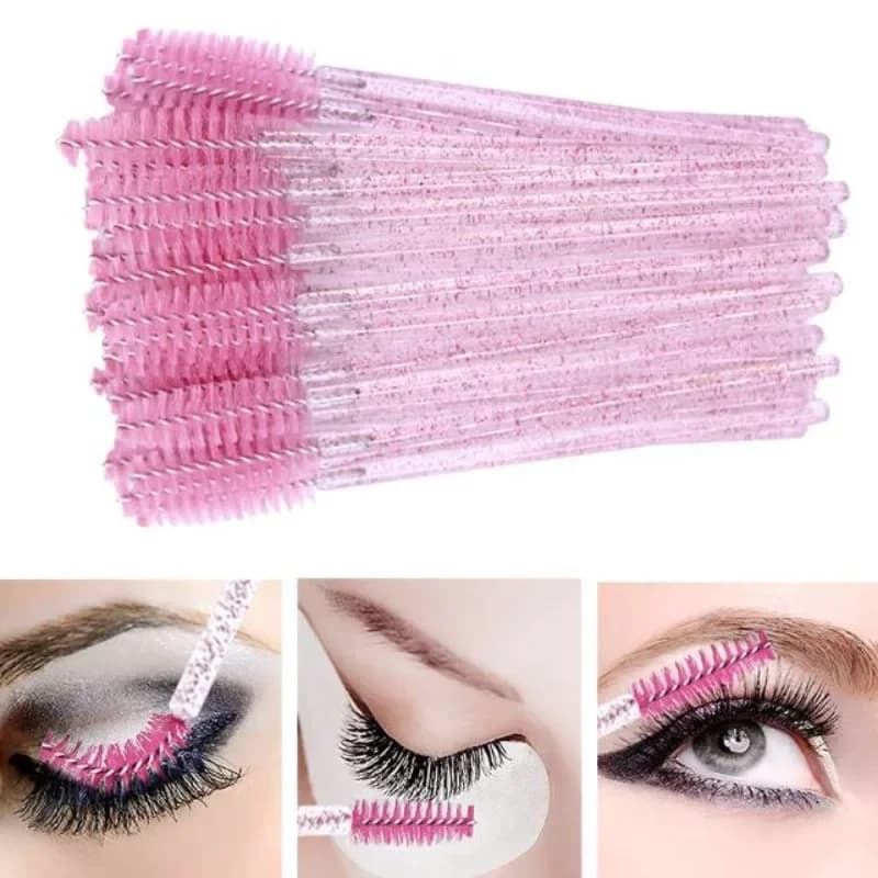 50/100 pcs Brush for Eyelashes Use And Drop Combo Mascara Bacchette Eyelashes Extension Brushes Spooler Makeup Tools