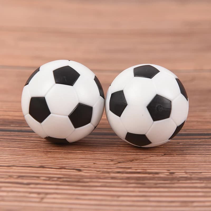 2 pezzi 32 mm biliardino in resina bianca e nera pallone da calcio palloni da calcio per bambini Fussball