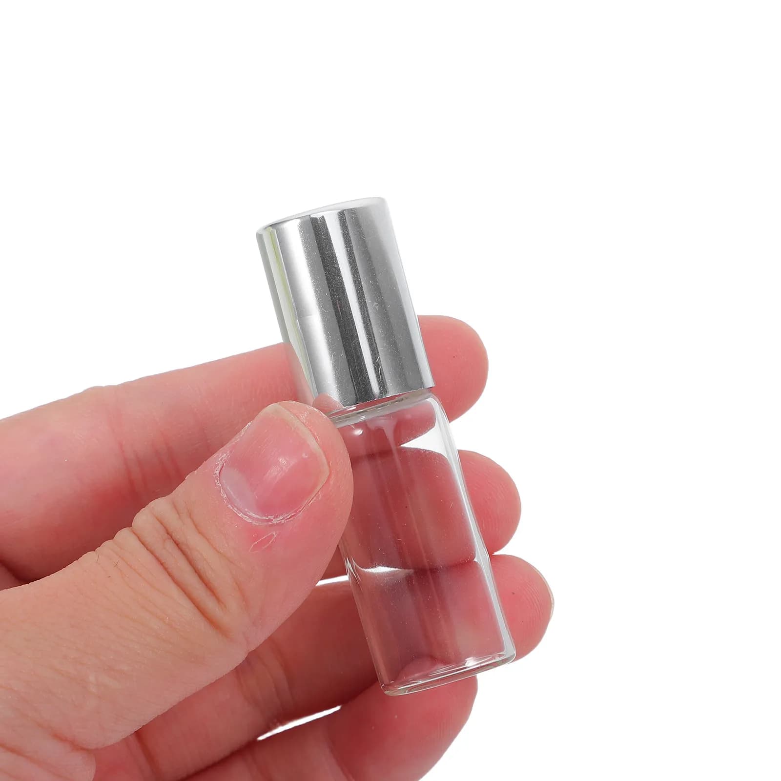 10 Pezzi Flaconi Roll-on in Vetro Ricaricabili da 5ml per Oli Essenziali, Profumi, Aromaterapia, Uso Quotidiano e da Viaggio