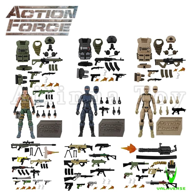 Valaverse Action Force 1/12 6 pollici Action Figure Gemini Desert Trooper Riot Trooper Modello Anime Per Il Regalo