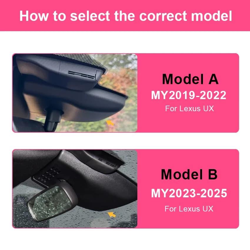 DVR camera for car, video recorder for Lexus UX 300h 260h 250h 200 2019-2025, OEM style for Lexus UX300h UX260h UX250h UX200