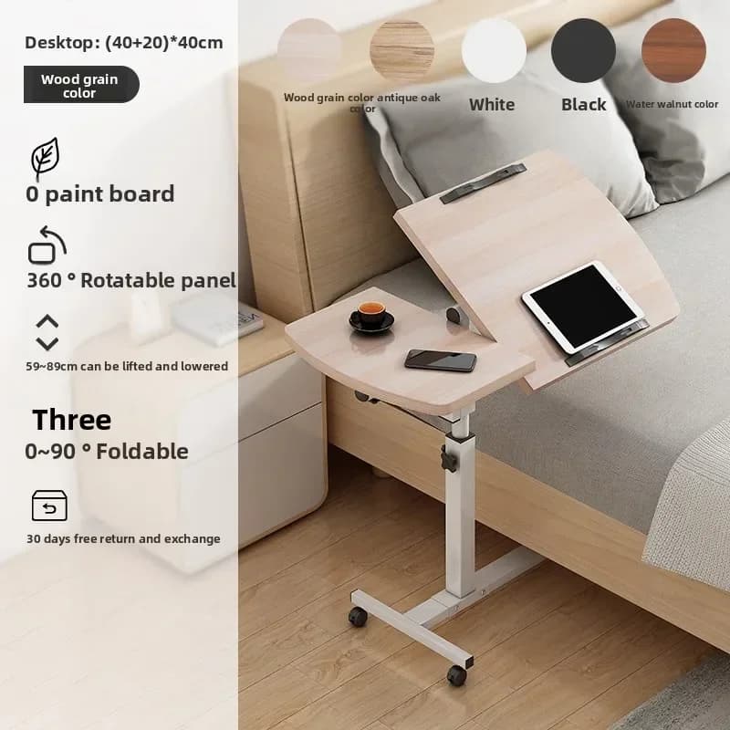 Multi-functional Mobile lifting bedside table Laptop computer table Standing office Lifting speech table Durable