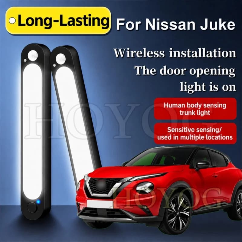 For Nissan Juke 2010-2026 Car Boot Light LED Lamp Motion Sensor Auto ON OFF Magnetic Trunk Cargo Light Compact SUV Interior
