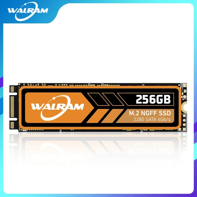 WALRAM M.2 NGFF SATA3 SSD 128GB 256GB 512GB 1TB Interno M.2 NGFF SSD 2280 Unità a stato solido Disco rigido per laptop desktop