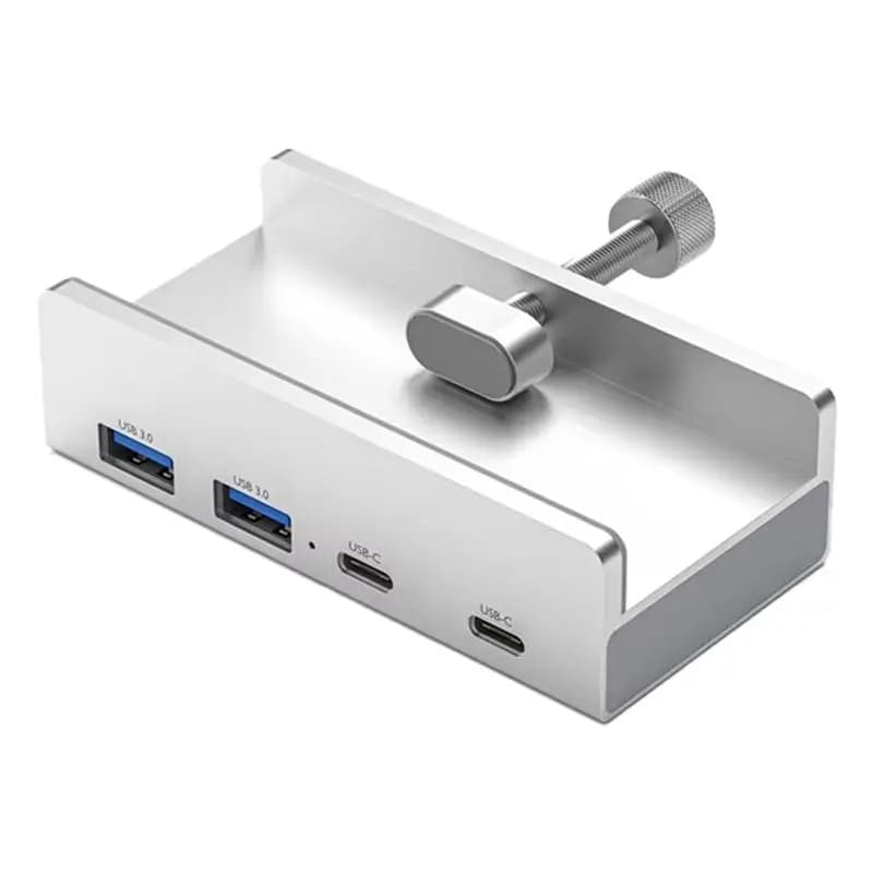 AEE4-4 USB ports 3.2 HUB 3.2 Aluminum Power Supply USB3.2 Splitter Clip Adapter Multi Concentrator 10G PC Accessories Hub