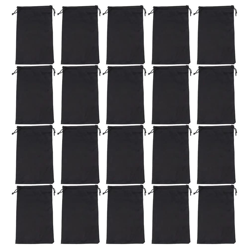 30Pcs Portable Ski Goggles Bag Sunglass Storage Pouch Drawstring Design Dustproof Scratchproof Small Size Easy Carry All Ages