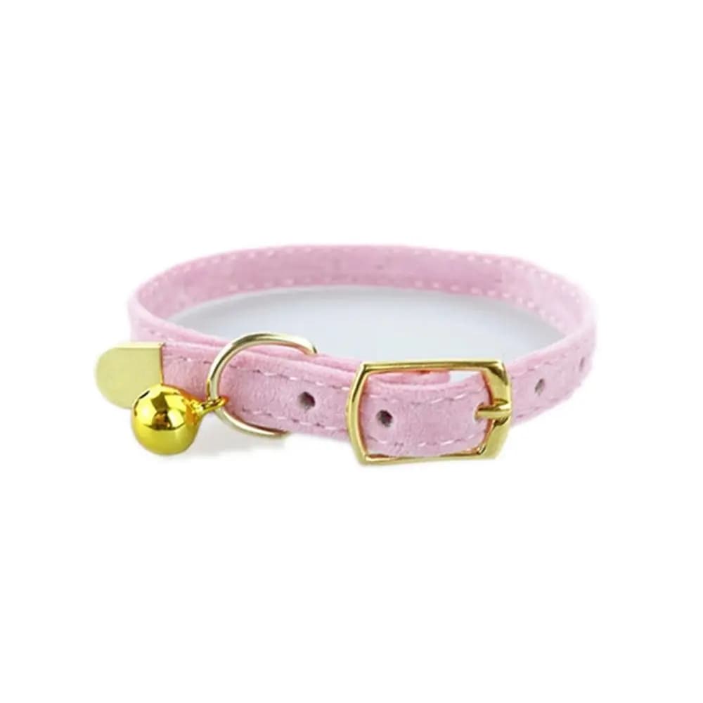 Simpatiche collari per gatti in tessuto floccato regolabili con o senza campanello per gattini, forniture durevoli per animali domestici, cani e gatti