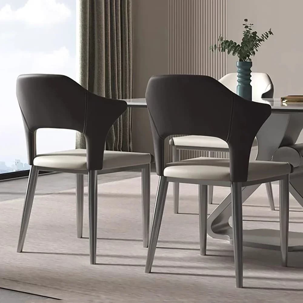 Sedie da pranzo Set di 2 sedie da cucina con cuscino confortevole estetico nordico Sedie ergonomiche personalizzate Salle Manger Mobili per la casa