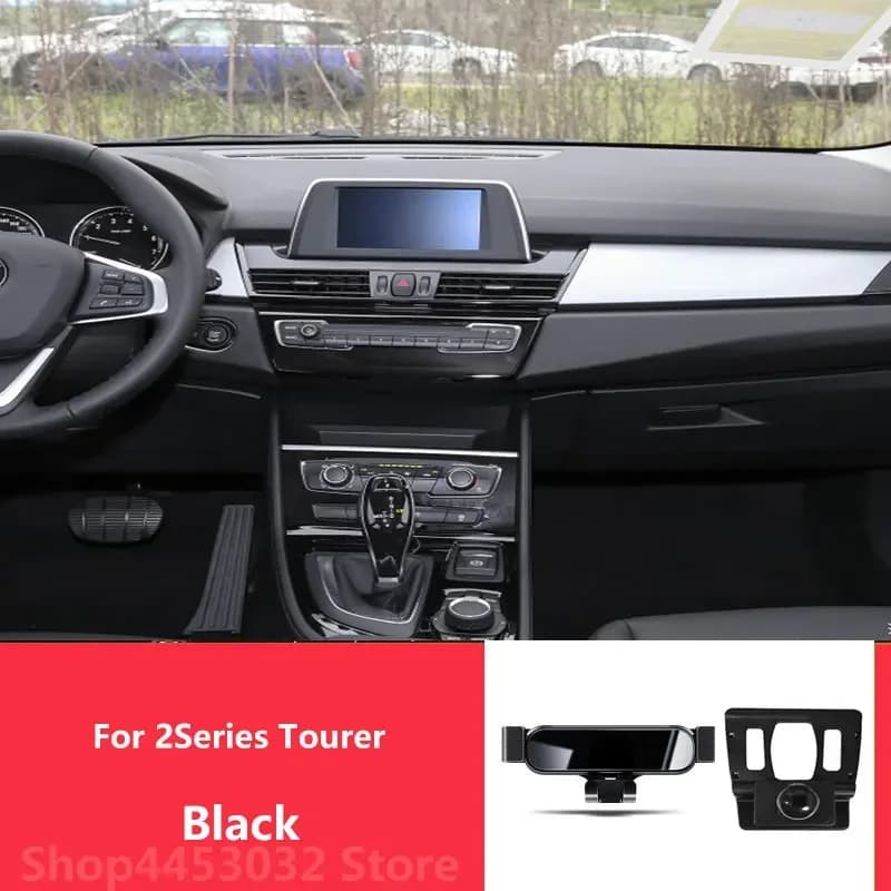 1 Suit Car Phone Holder For BMW F45 2 Series Active Toure 2014-2018 Air outlet Stand Gravity GPS Mobile Bracket Accessories