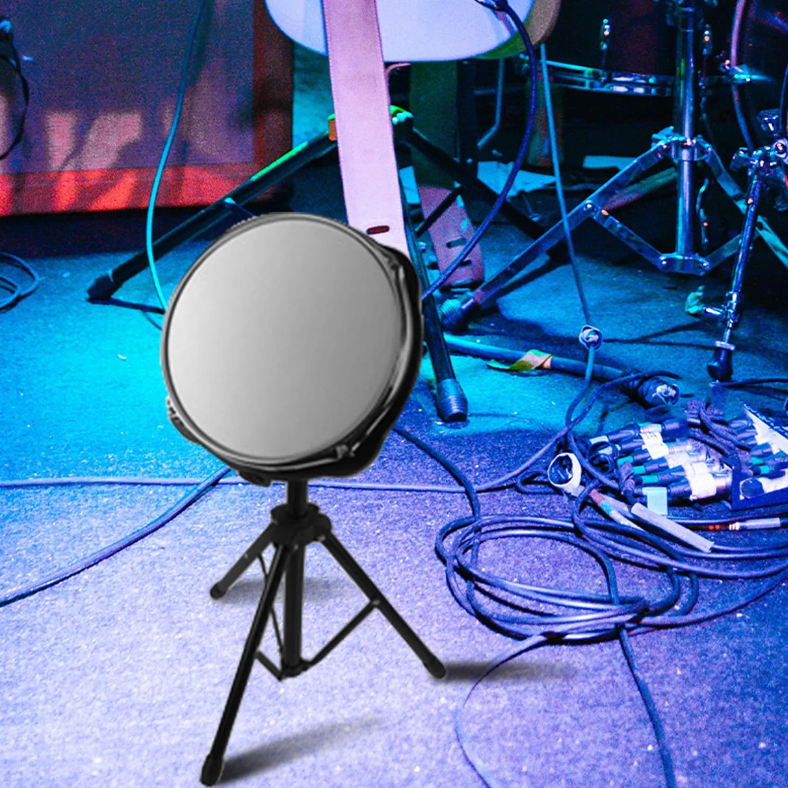 1Pcs 10-Inch Dumb Drum Trainer High-Density Practice Pad Reduces Noise Without Sound Loss Ideal for Apartment Drummers Dumb Drum