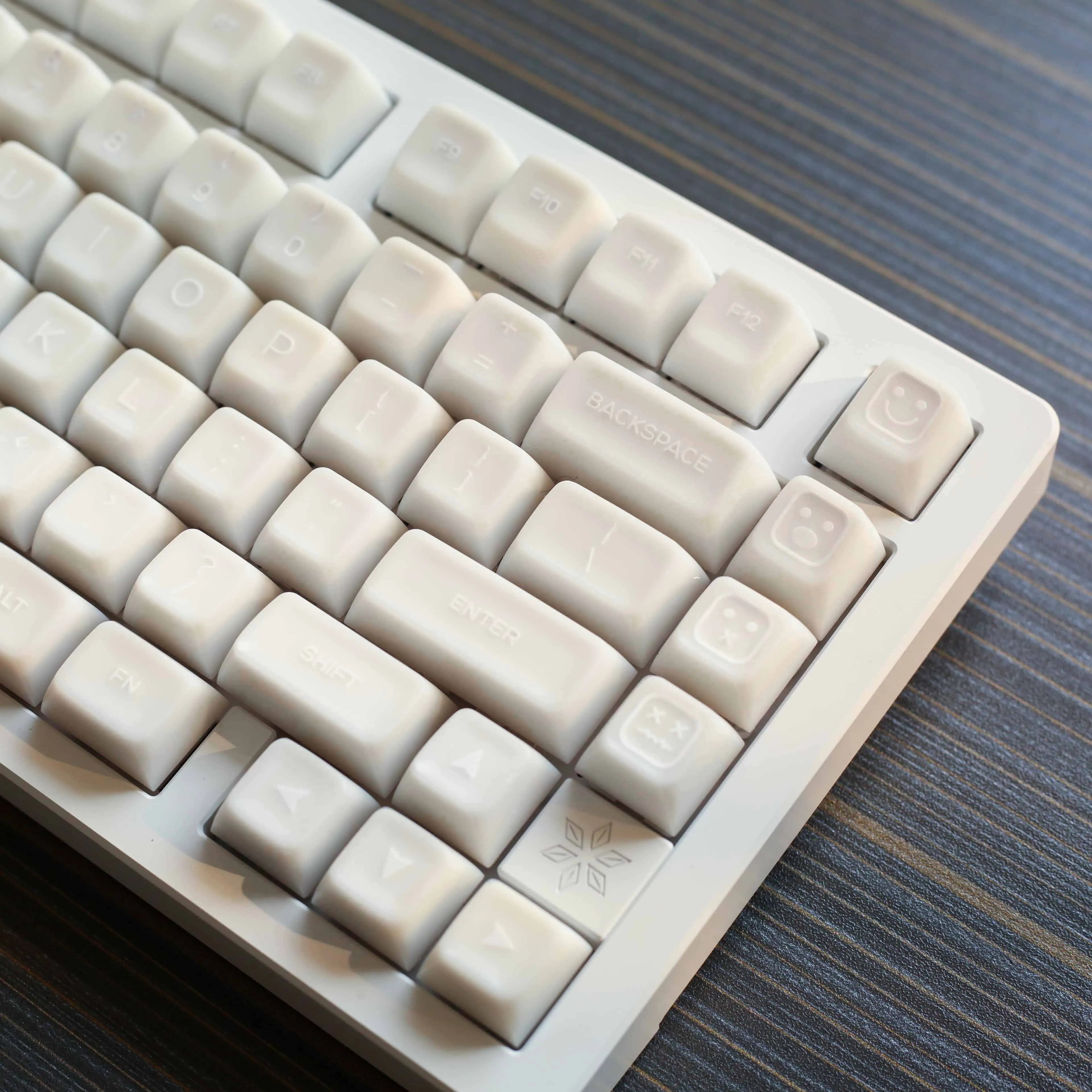 Keebox White Jade PTB Dual Shot SA Profile tastiera meccanica Keycaps copritasti semitrasparenti 142 tasti