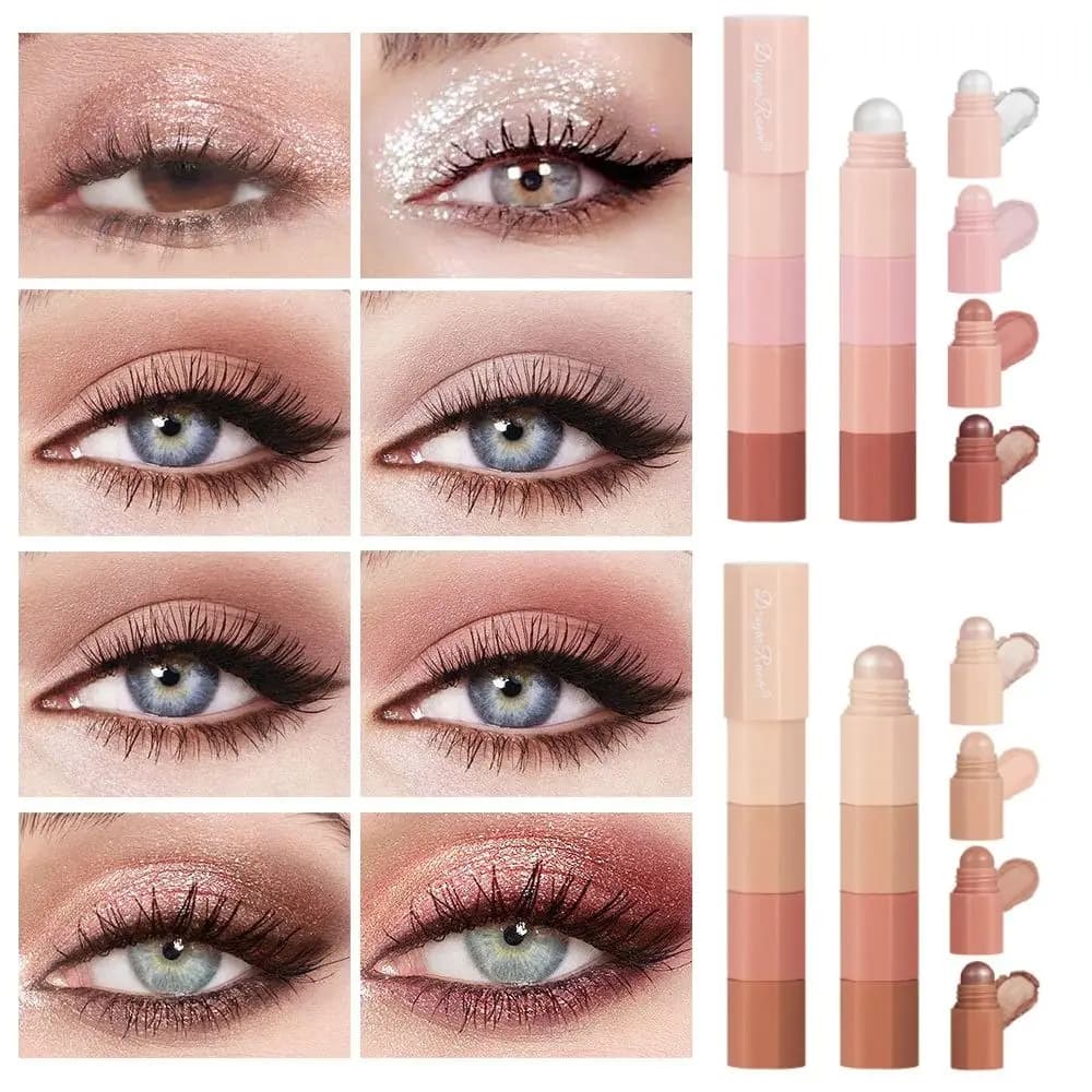 Trick Matita Pine Shade Waterproof 4 Colors / Set Evidentiator Silk Kiss Pastel Long-Term Shade Without Waving