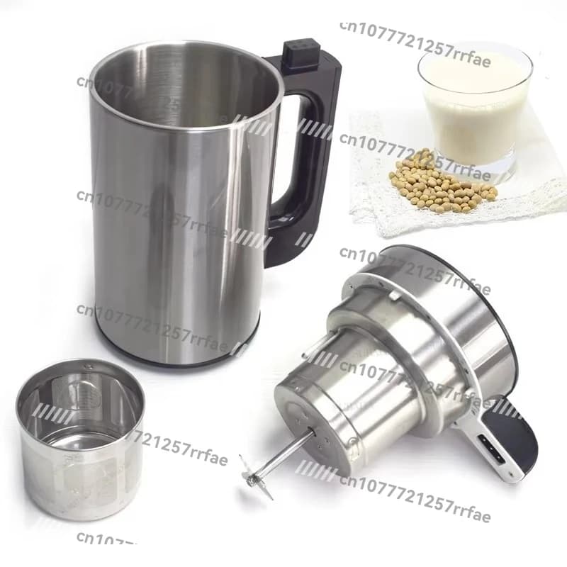 Macchina per Latte Vegetale Multifunzione, Frullatore Alimentare 1.5L, Macchina per Latte di Soia e Zuppe con Filtro