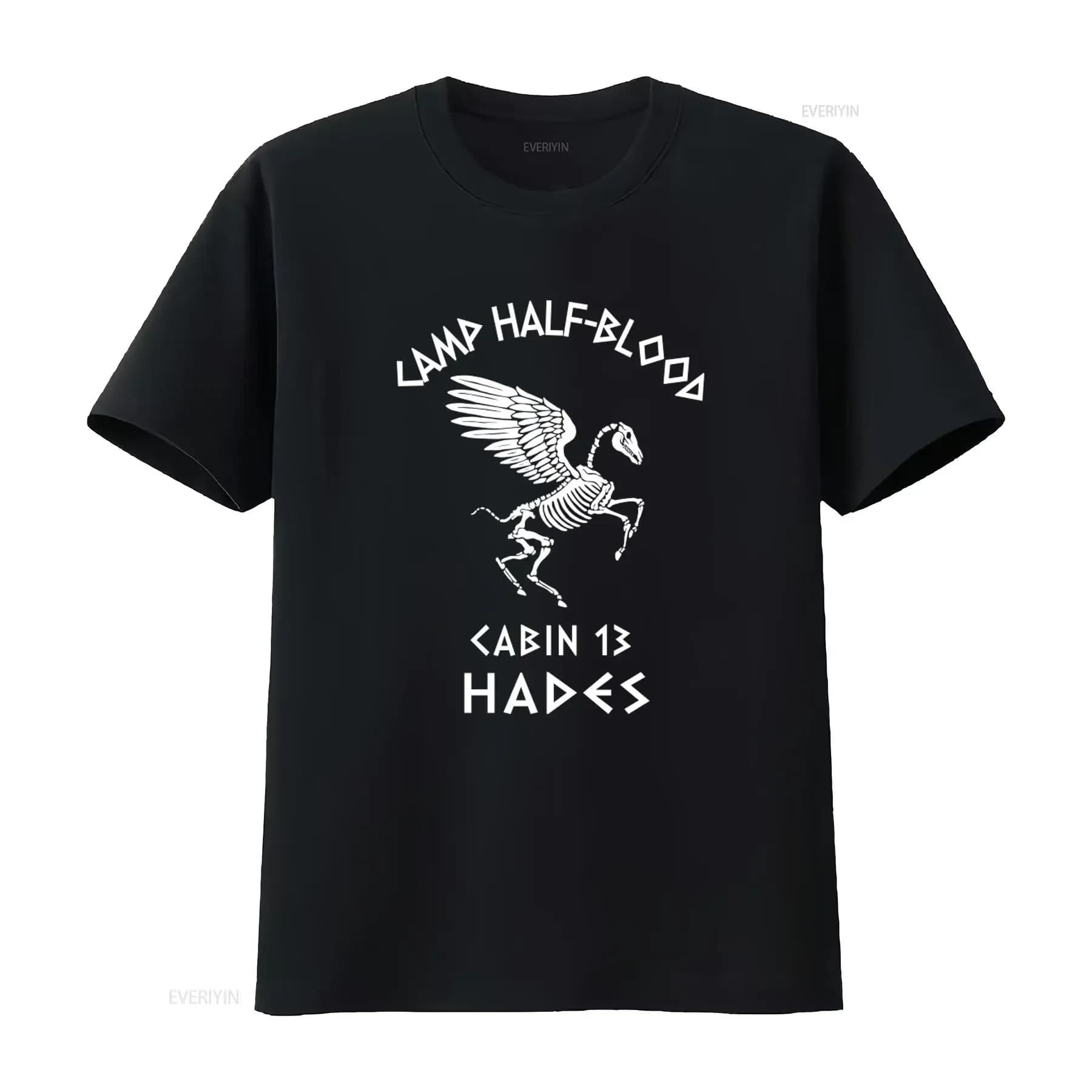 Percy Jackson Camp Half Blood Skeleton Hades Olympians Boy's T-shirt, Hip Hop Streetwear vintage elasticized