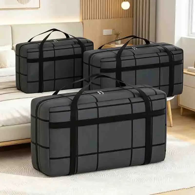 Portable Handbags For Moving Travel Dormitory Beds Wardrobes Clothes Quilts Storage Bags Quilts Dust Bags Moisture-Proof Folding