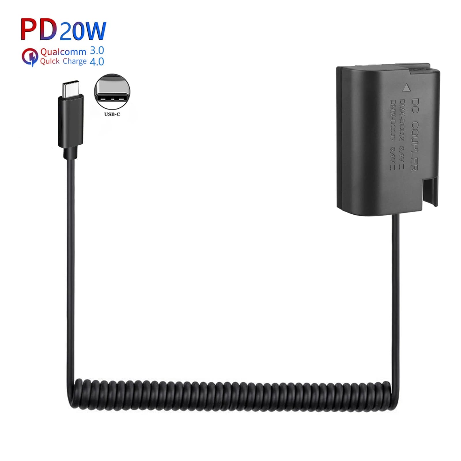 DMW-BLK22 DMW-DCC17 PD 20W camera power adapter Panasonic Lumix G9 DC-S5K DC-S5 GH5S GH5 II GH6