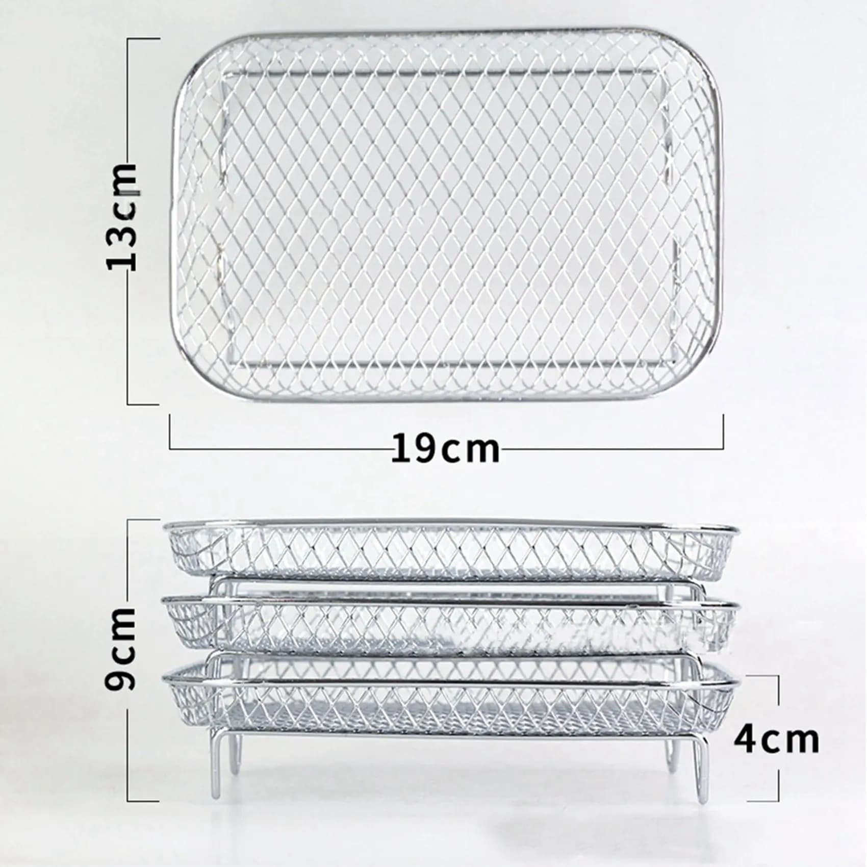 adSIMPLE ad 2X Ninja double air fryer rack, 3-layer food dehydrator rack Grill for toast Air fryer Accessories