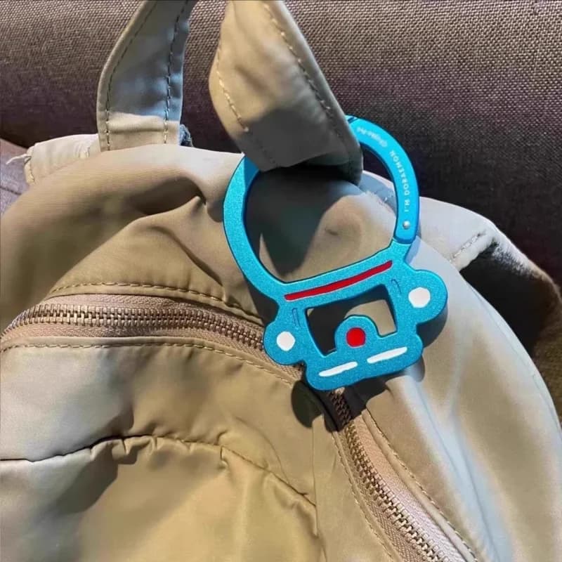 Cartoon Doraemon Metal Hard Mountain Buckle Couple Backpack Buckle Hanging Toy Decorative Ring Clothing Accessories Gift